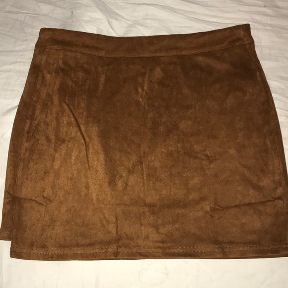 suede bodycon skirt